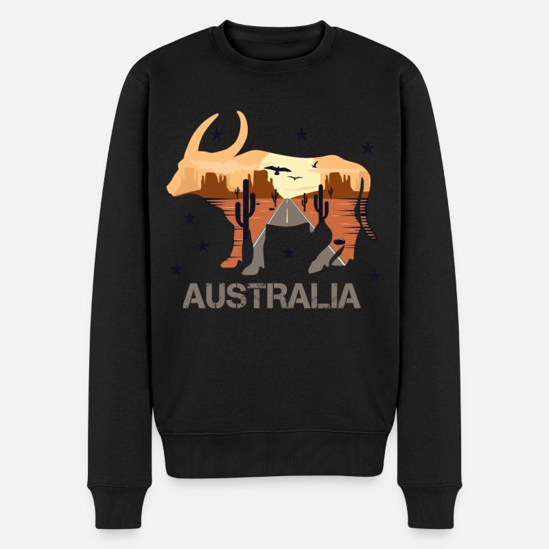 Australie - Pull Premium bio Homme - noir