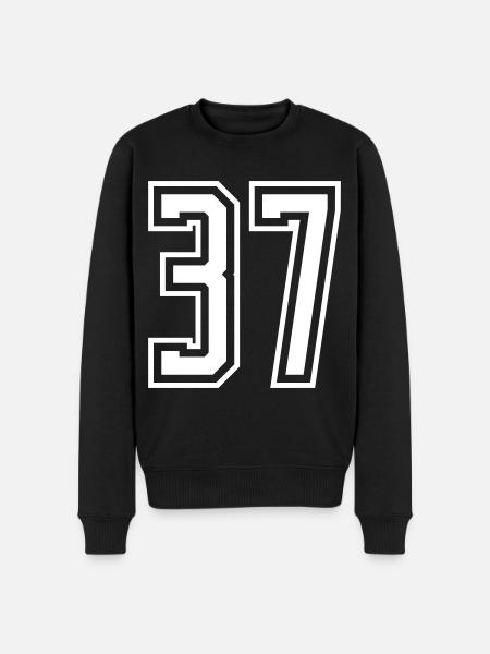 37 Numéro de numéro - Pull Premium bio Homme - noir