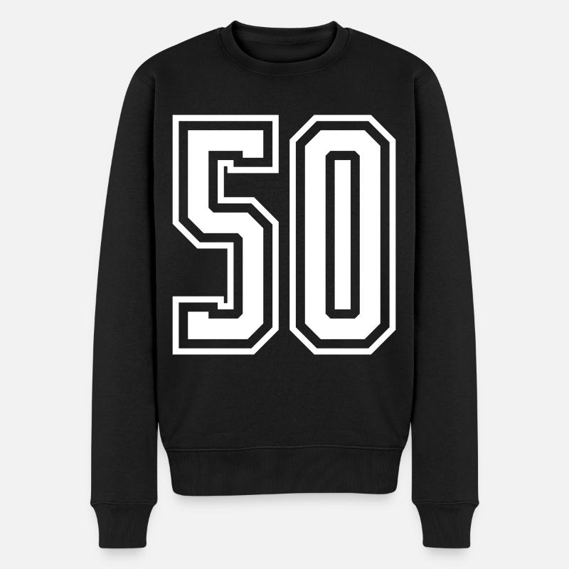 Numéro 50 - Pull Premium bio Homme - noir