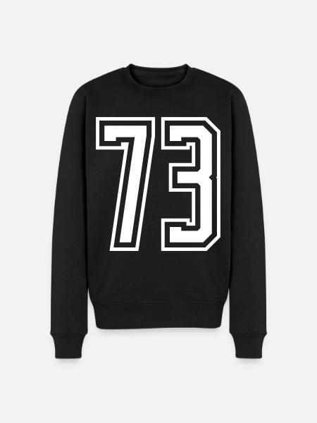 73 Number number - Men's Premium Organic Jumper - black