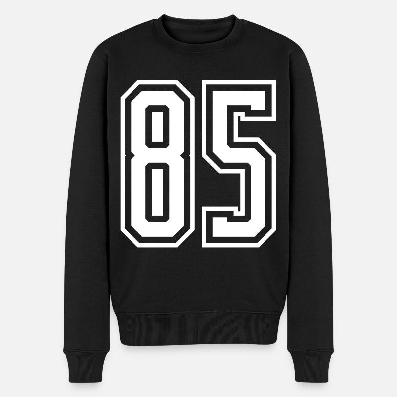 85 Numéro de numéro - Pull Premium bio Homme - noir