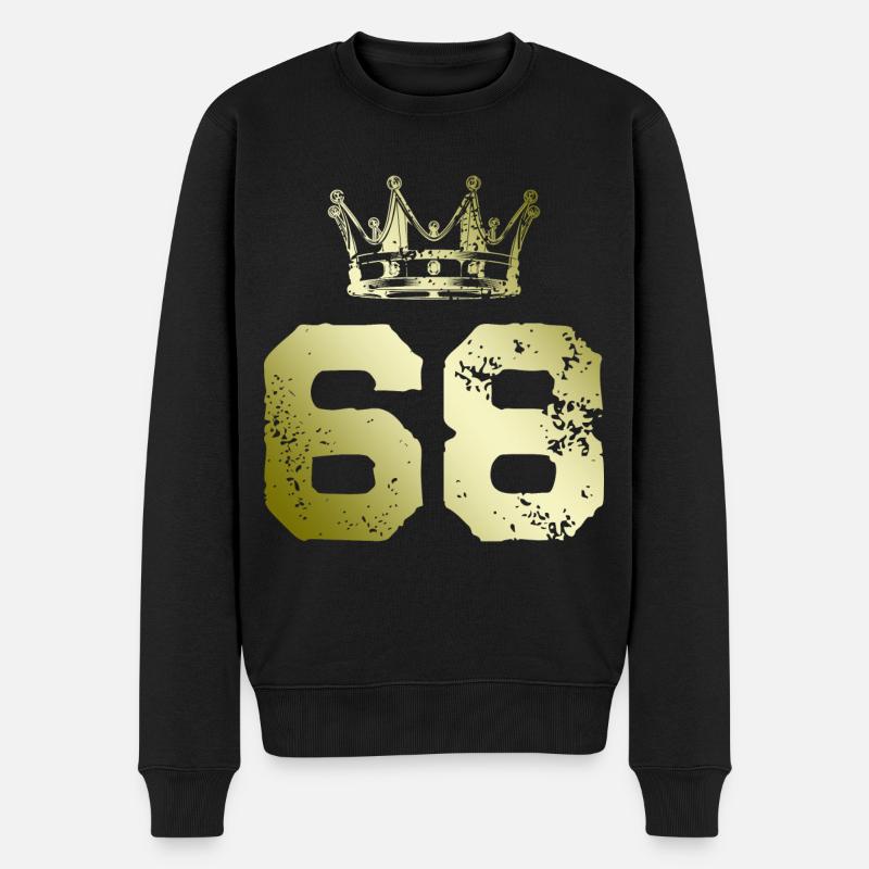 68 Couronne numérique - Pull Premium bio Homme - noir