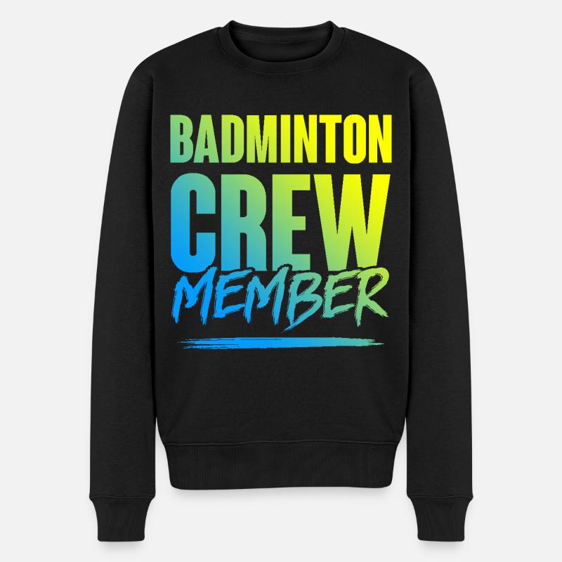 Équipe de badminton - Pull Premium bio Homme - noir