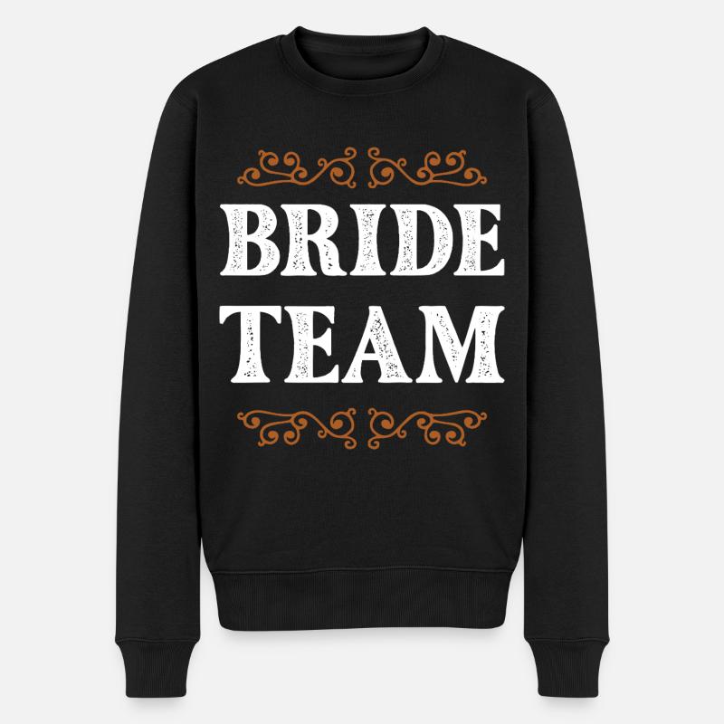 Bride Crew - Männer Premium Bio Pullover - Schwarz