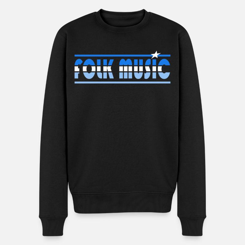 Musique Folk Rétro - Pull Premium bio Homme - noir