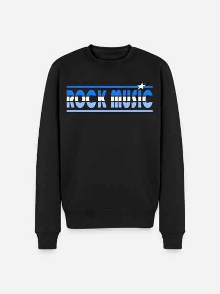 Rock Music Retro - Men's Premium Organic Jumper - black