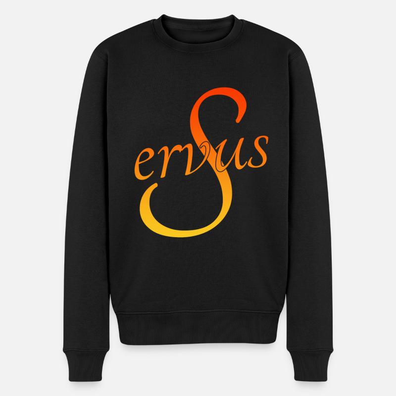 Servus - Männer Premium Bio Pullover - Schwarz