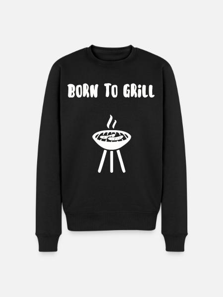 Born to grill - Men's Premium Organic Jumper - black