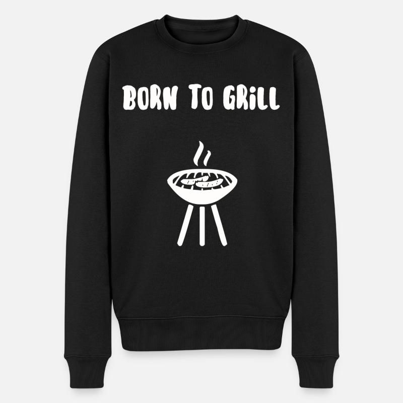 Born to grill - Pull Premium bio Homme - noir