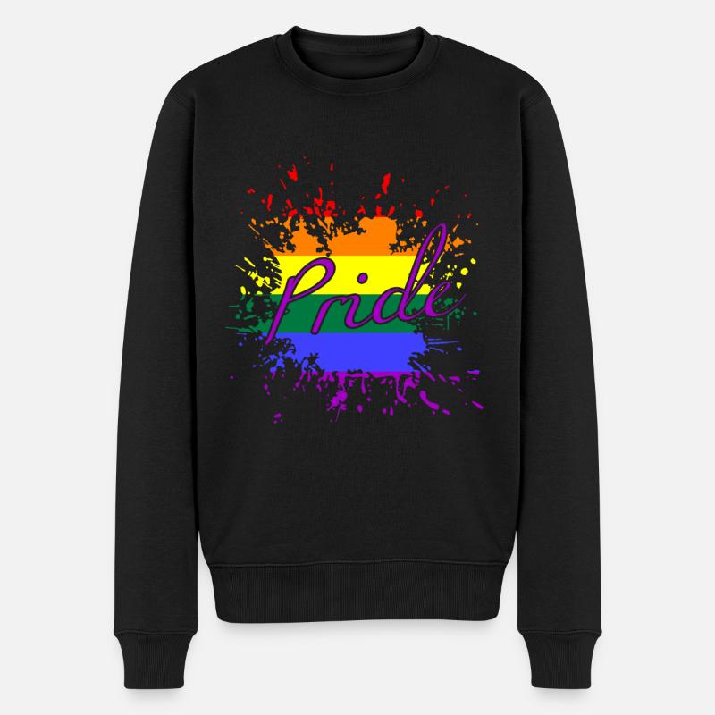 Pride Month - Männer Premium Bio Pullover - Schwarz