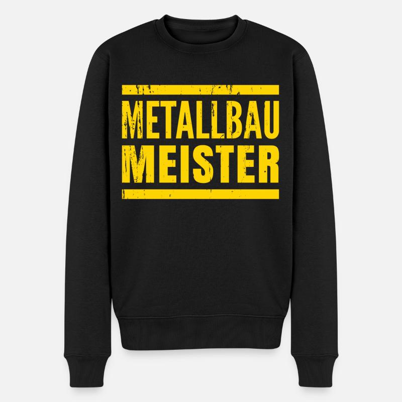 Metallbauer Metallbau Metallbaumeister Geschenk - Männer Premium Bio Pullover - Schwarz