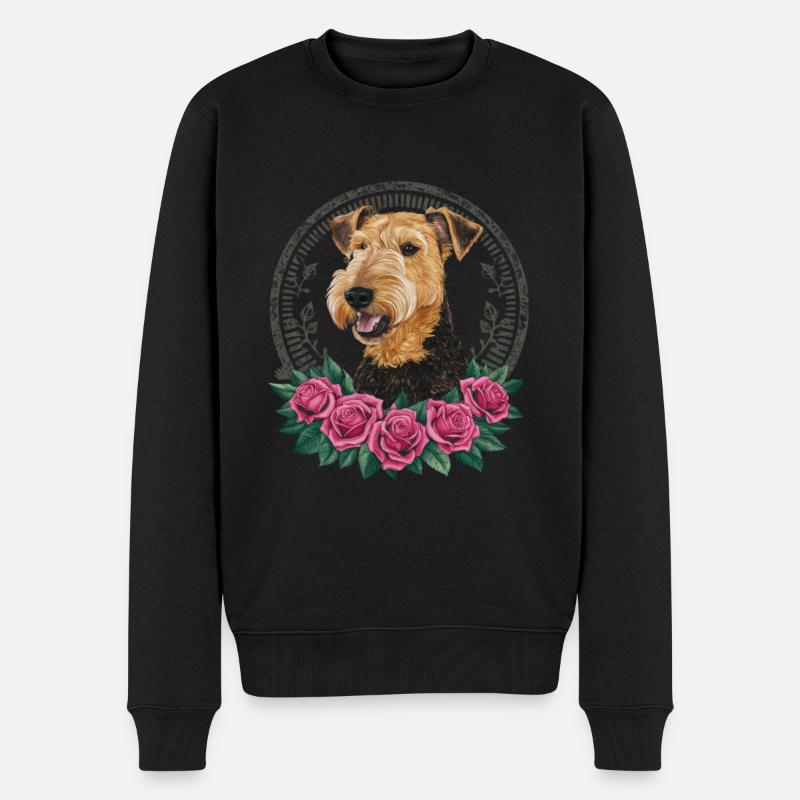 Airedale Terrier - Pull Premium bio Homme - noir
