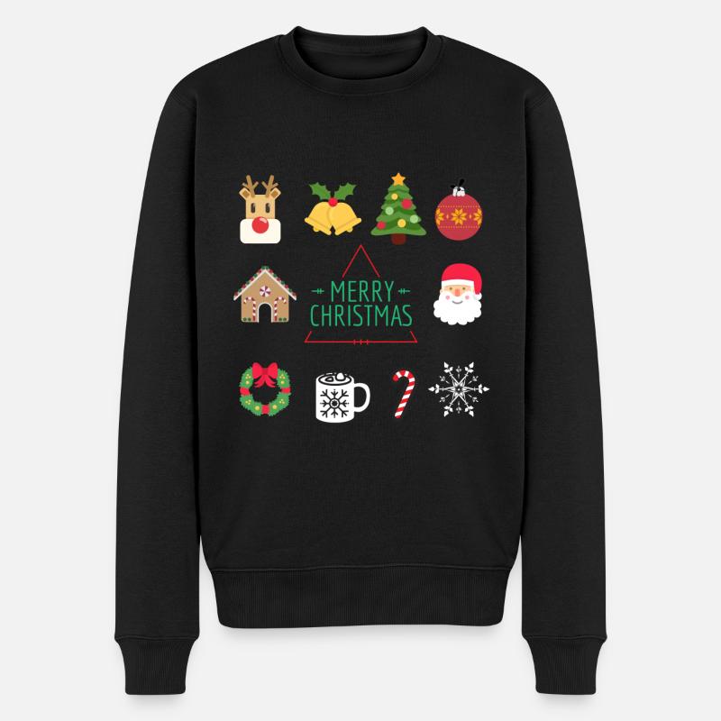 Merry Christmas - Pull Premium bio Homme - noir