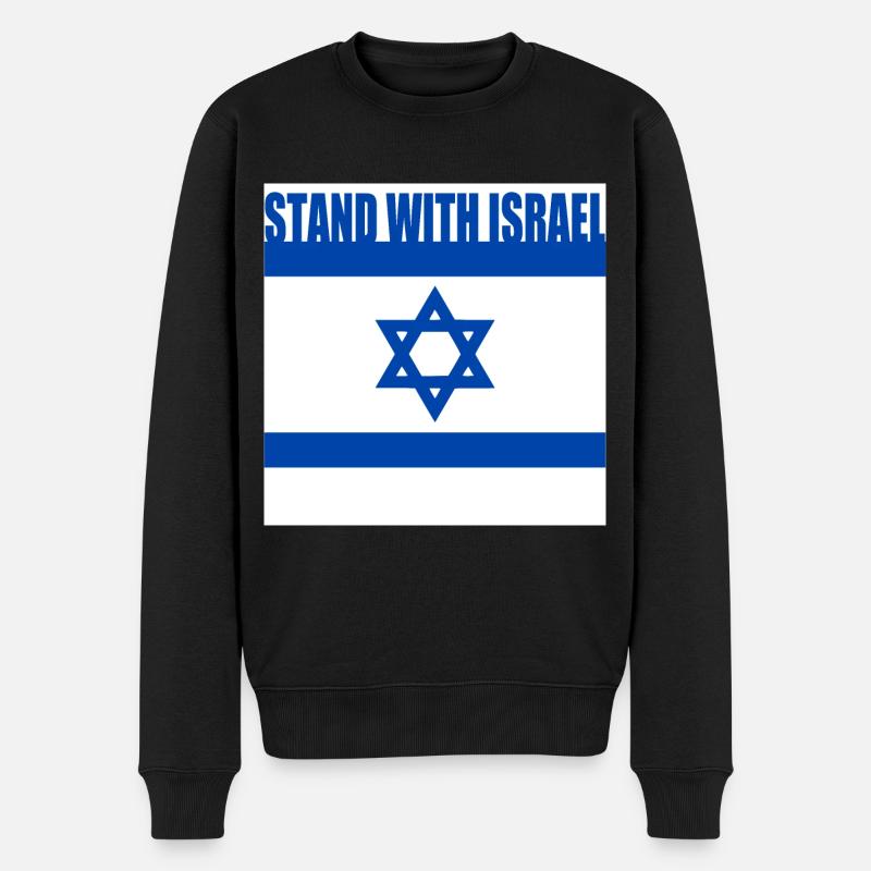 Stand with israel - Pull Premium bio Homme - noir