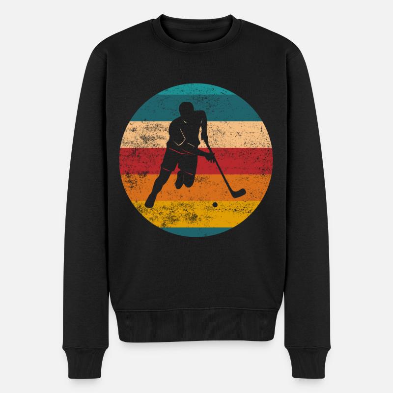 Floorball cadeau de hockey - Pull Premium bio Homme - noir