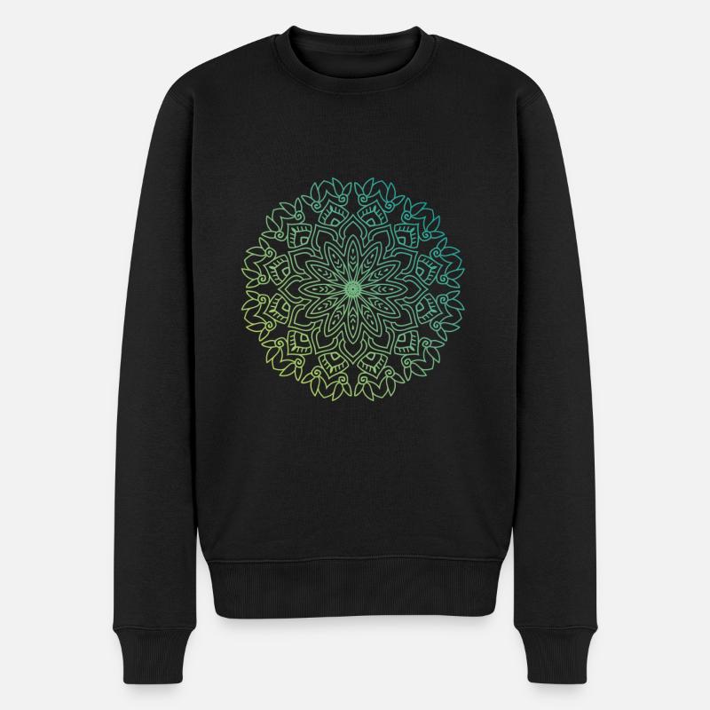 Mandala - Pull Premium bio Homme - noir