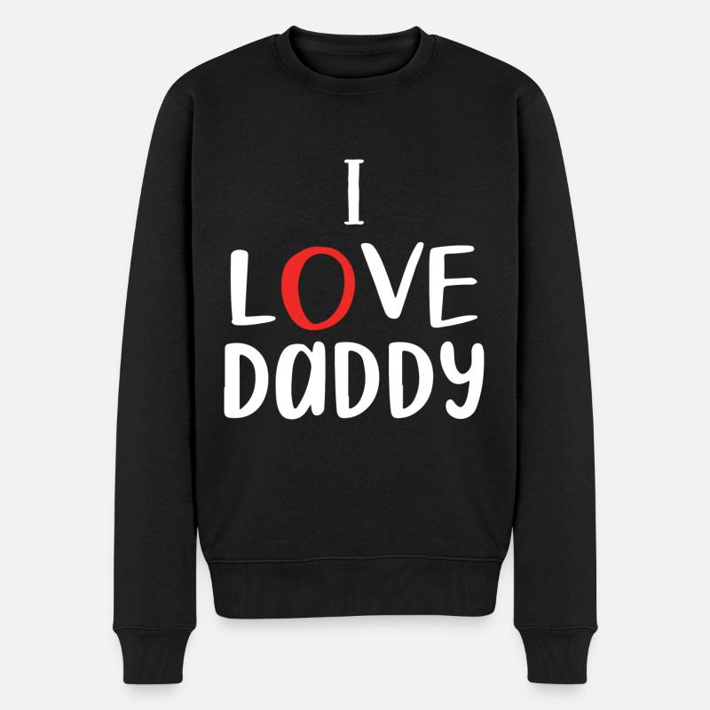 « J’aime papa » - Pull Premium bio Homme - noir