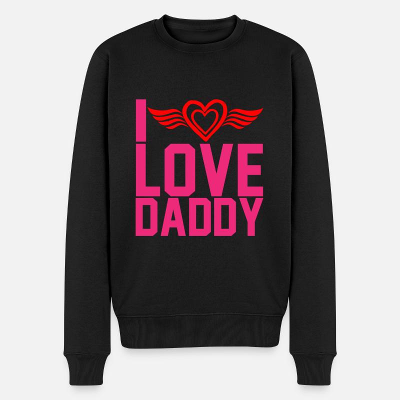 « J’aime papa » - Pull Premium bio Homme - noir