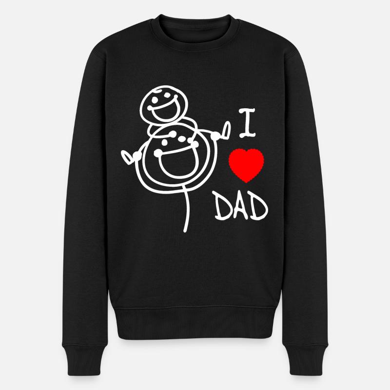 j’adore papa FR - Pull Premium bio Homme - noir