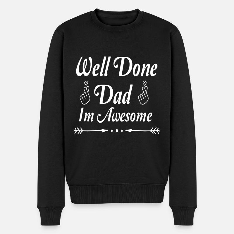 Bravo papa im génial - Pull Premium bio Homme - noir