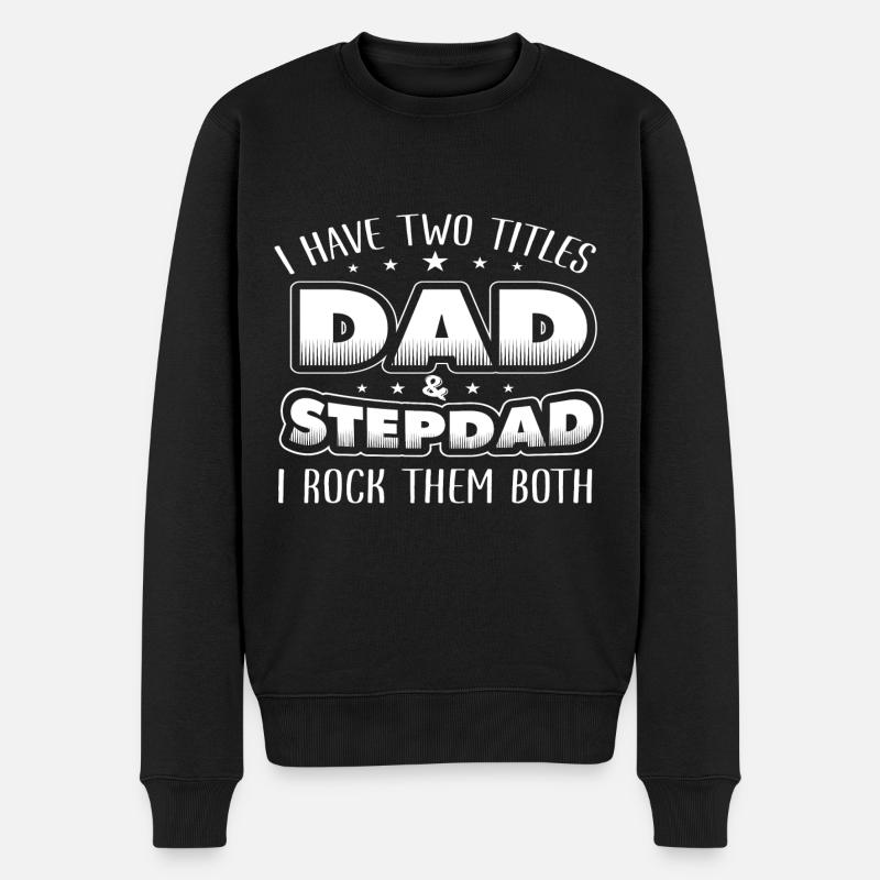 beau-père Papa - Pull Premium bio Homme - noir