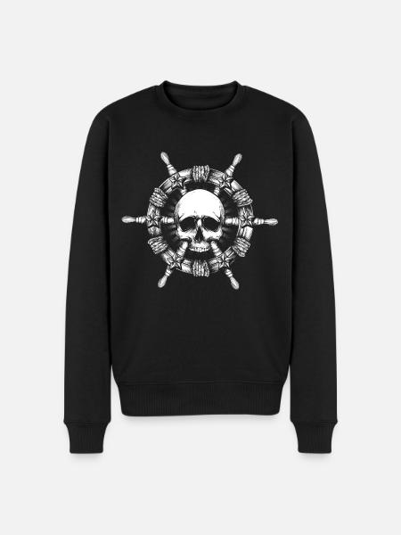 Pirate Steering Wheel - Men's Premium Organic Jumper - black