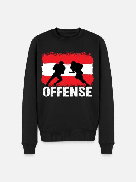 American Football Austria Offense - Men's Premium Organic Jumper - black
