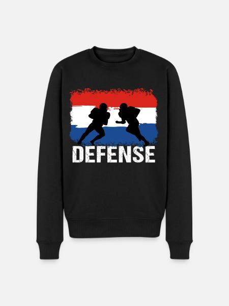 American Football Netherlands Defense - Men's Premium Organic Jumper - black