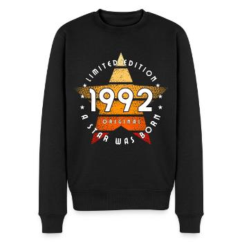 A Star was born 1992 Original limited edition - Men's Premium Organic Jumper - black - Front - Nico (187cm)