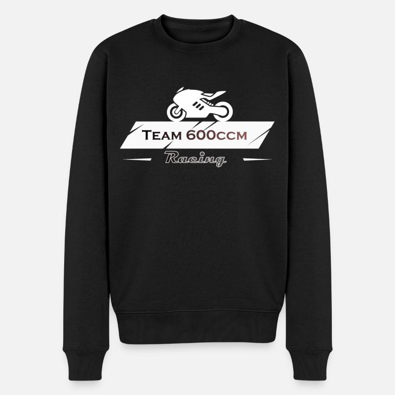 Team 600ccm Motorrad Racing - Männer Premium Bio Pullover - Schwarz