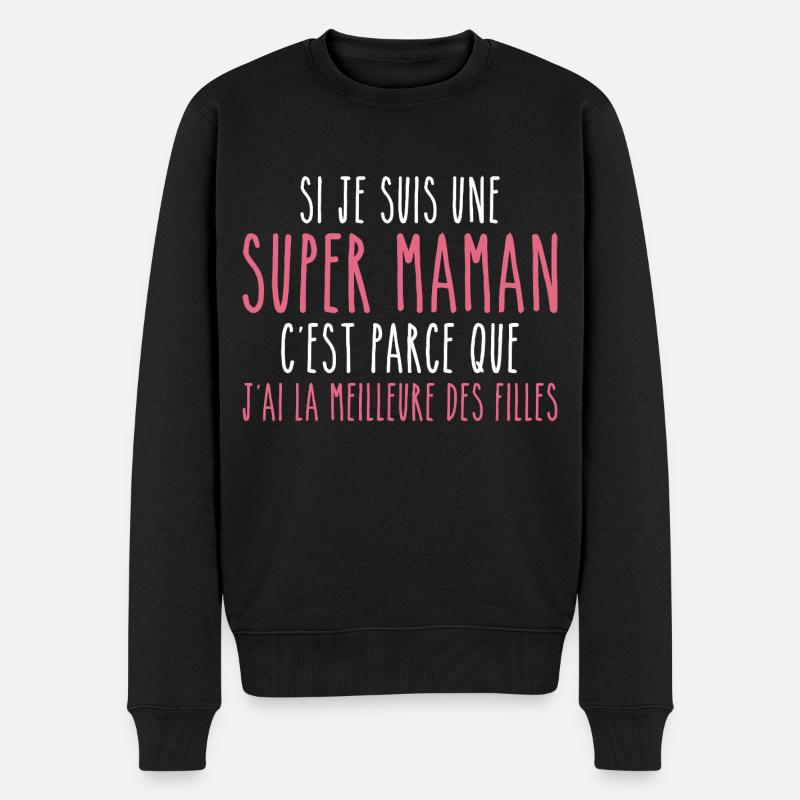 J'ai la meilleure des filles - Pull Premium bio Homme - noir