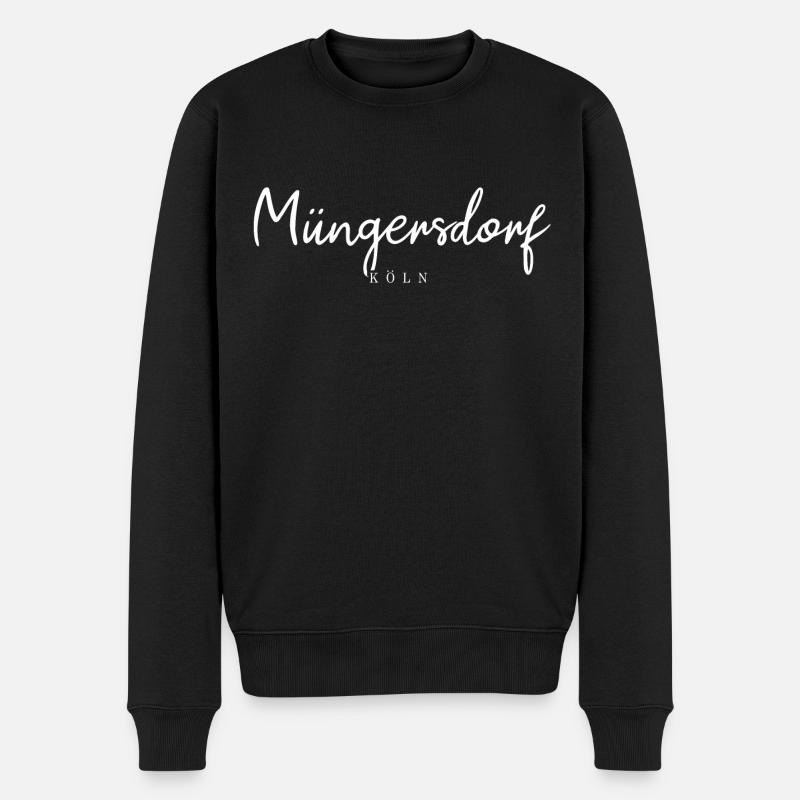 Köln Müngersdorf Bezirk Veedel Stadtteil Kölle - Männer Premium Bio Pullover - Schwarz