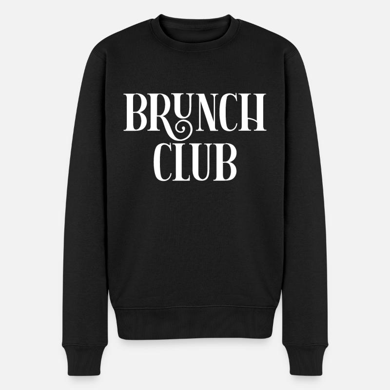 Brunch Club - Pull Premium bio Homme - noir