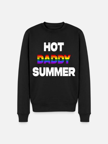 Hot Daddy Summer - Men's Premium Organic Jumper - black