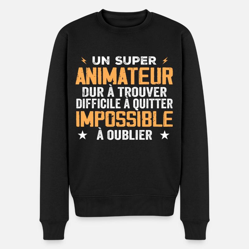 Super Animateur - Pull Premium bio Homme - noir