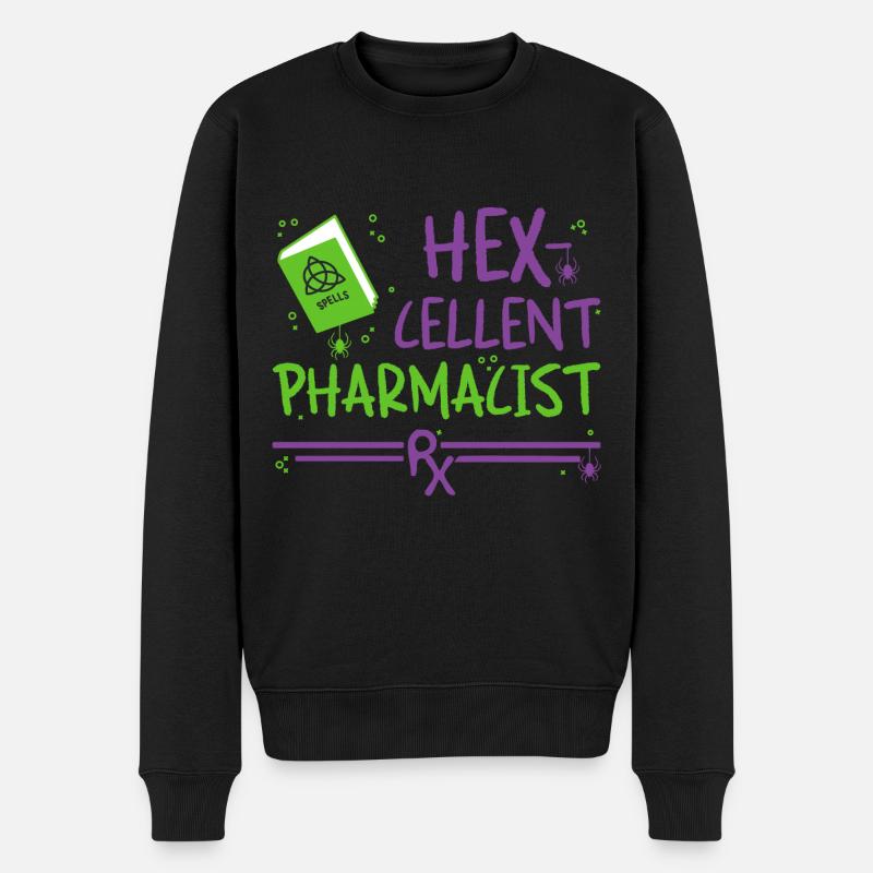 Pharmacist Halloween - Männer Premium Bio Pullover - Schwarz