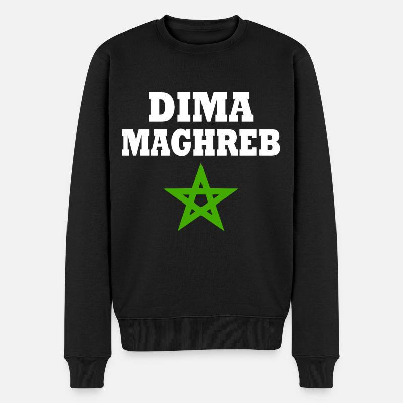 Dima maghreb - Männer Premium Bio Pullover - Schwarz