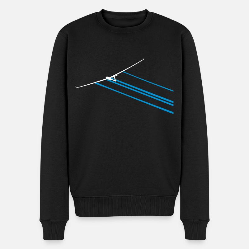 Segelflieger Geschenk Weihnachtsgeschenk T-Shirt - Männer Premium Bio Pullover - Schwarz