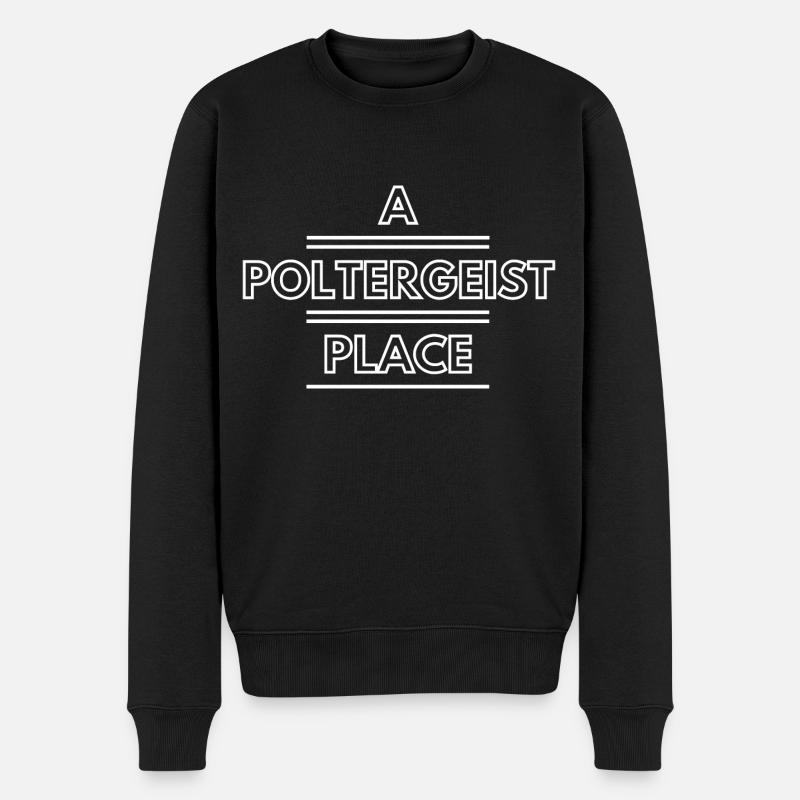 A poltergeist Platz Geisterjäger etc. - Männer Premium Bio Pullover - Schwarz