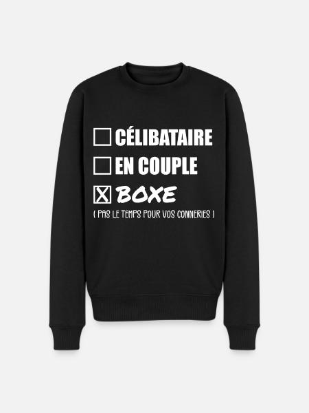 Single-Paar-Boxen - Boxer-Geschenk - Männer Premium Bio Pullover - Schwarz