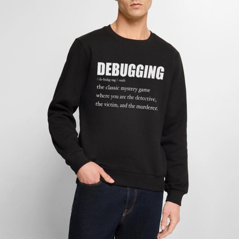 Programmierer Debugging Definition Lustig IT-Entwickler Männer Premium Bio Pullover