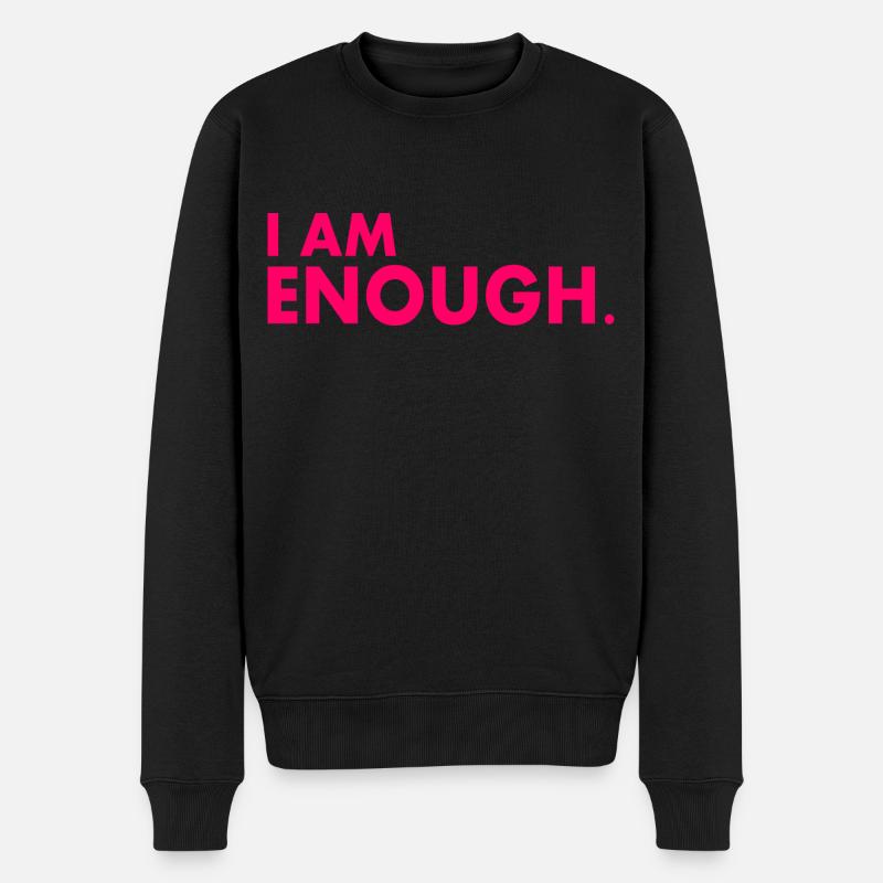 I am enough - Pull Premium bio Homme - noir