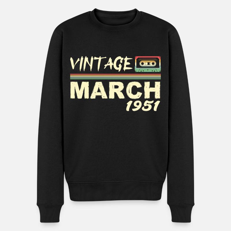 Mars 1951 - March 1951 - Pull Premium bio Homme - noir