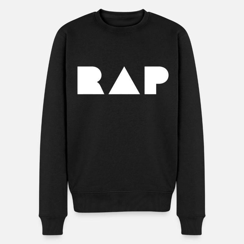Rap Hip Hop Musik Graffiti Art Geschenk - Männer Premium Bio Pullover - Schwarz