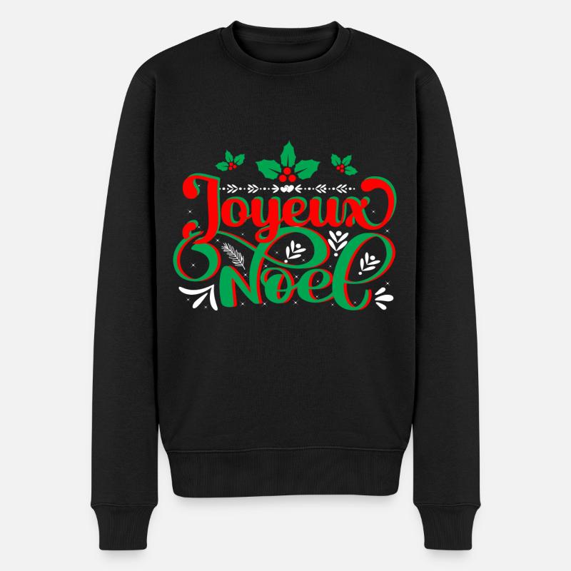 JOYEUX NOËL - Pull Premium bio Homme - noir