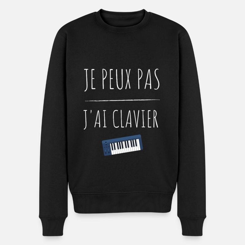 Je peux pas j'ai clavier - Pull Premium bio Homme - noir