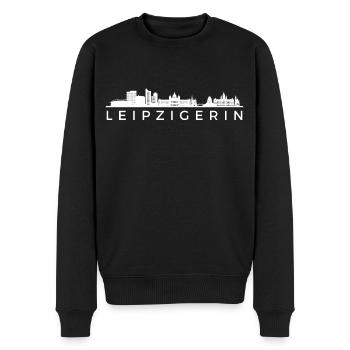 Leipziger! Leipzig, my city! - Men's Premium Organic Jumper - black - Front - Nico (187cm)