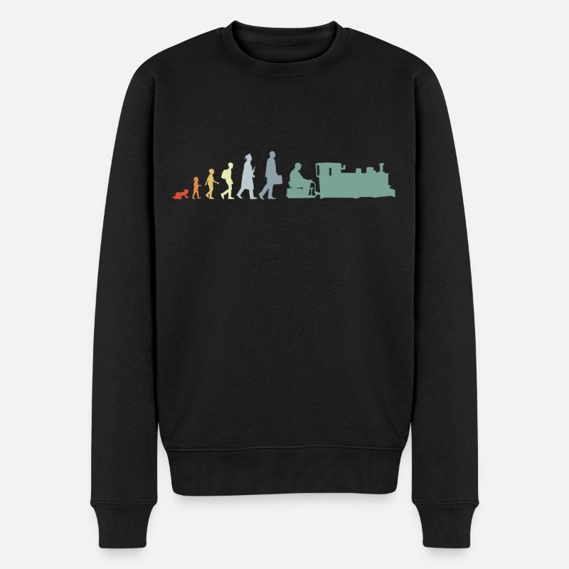 Évolution de Trainspotter - Pull Premium bio Homme - noir