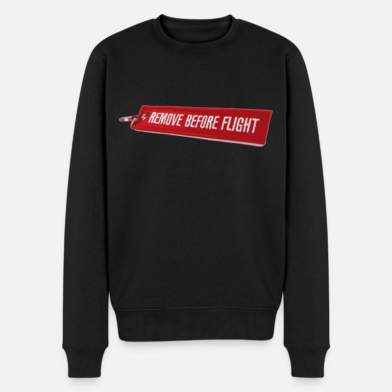 Remove Before Flight Avion - Pull Premium bio Homme - noir
