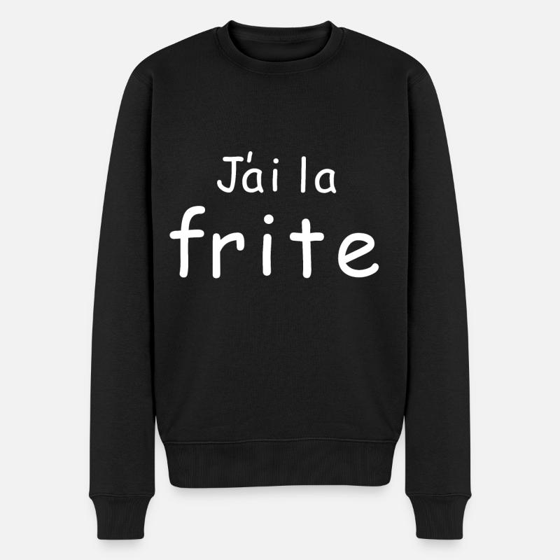 J ai la frite - Pull Premium bio Homme - noir